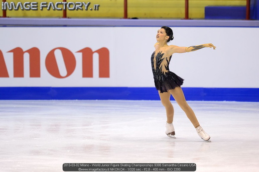 2013-03-02 Milano - World Junior Figure Skating Championships 9386 Samantha Cesario USA